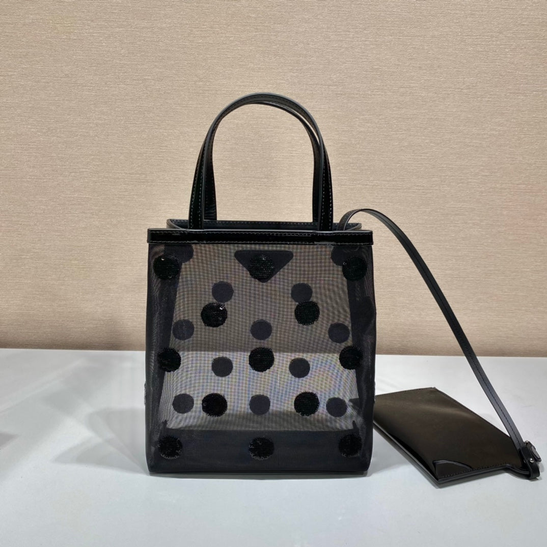 普P家-刺繡波亮圓點 亮片包 小號