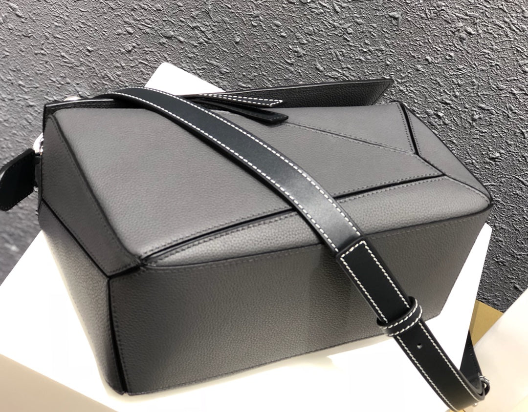 羅L威-Puzzle bag 顆粒紋 小號