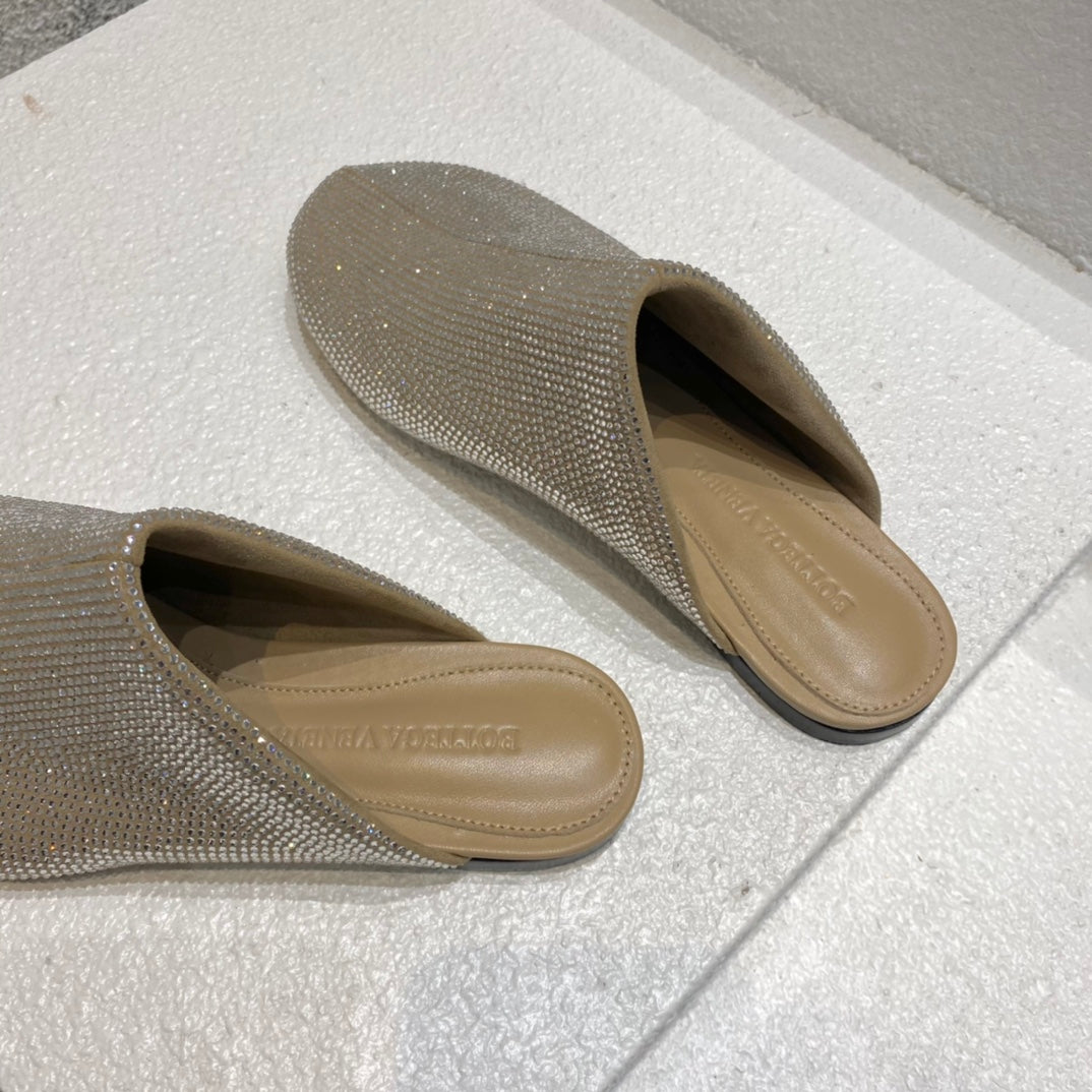 B編織-22S官網秋冬新品 豆豆鞋底鑽拖（35-39，40-42可訂製）