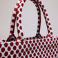 Dior Book Tote-小號36.5cm-紅色波點