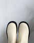 B編織-2022 秋冬新款 拉鍊短靴 米白色
