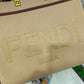 芬F家-Fendi Sunshine-中號米色帆布手提袋