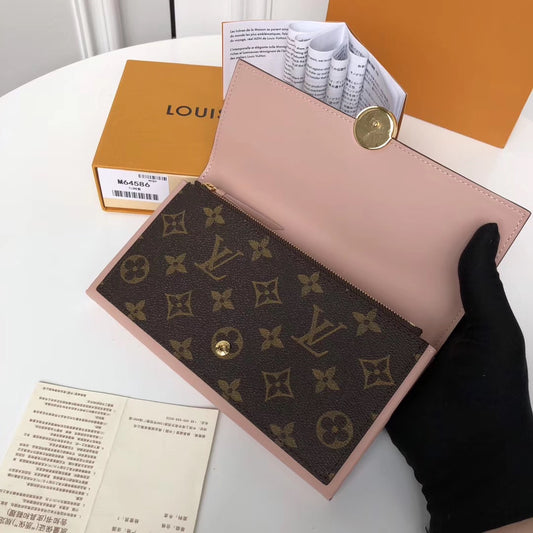 LV M64585 Flore 翻蓋長夾