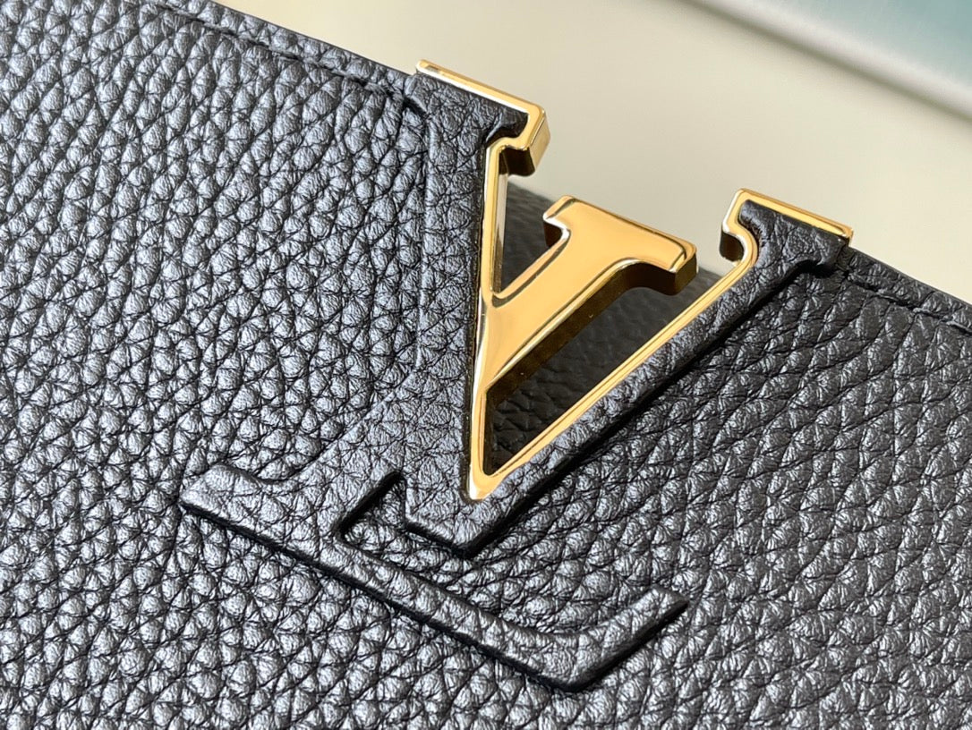 N92040 路L家-Capucines 手袋 大號 黑色金扣