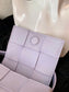 B編織-羊皮方格Mini cassette Bag 迷你編織包 12x8x4cm
