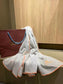 L-Piana 華夫格彩邊水毛刺繡長巾-100%羊絨-90*200cm