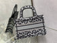 Dior Book Tote-Mini 23cm-黑色豹紋