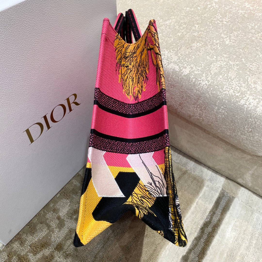 迪D家 Book Tote-大號41.5cm-彩色叢林系列