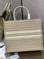 Dior Book Tote-大號41.5cm-金絲條紋