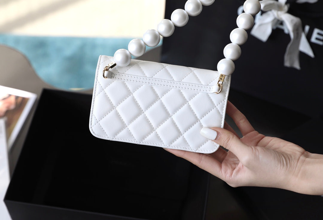 Chanel 珍珠鏈條小包