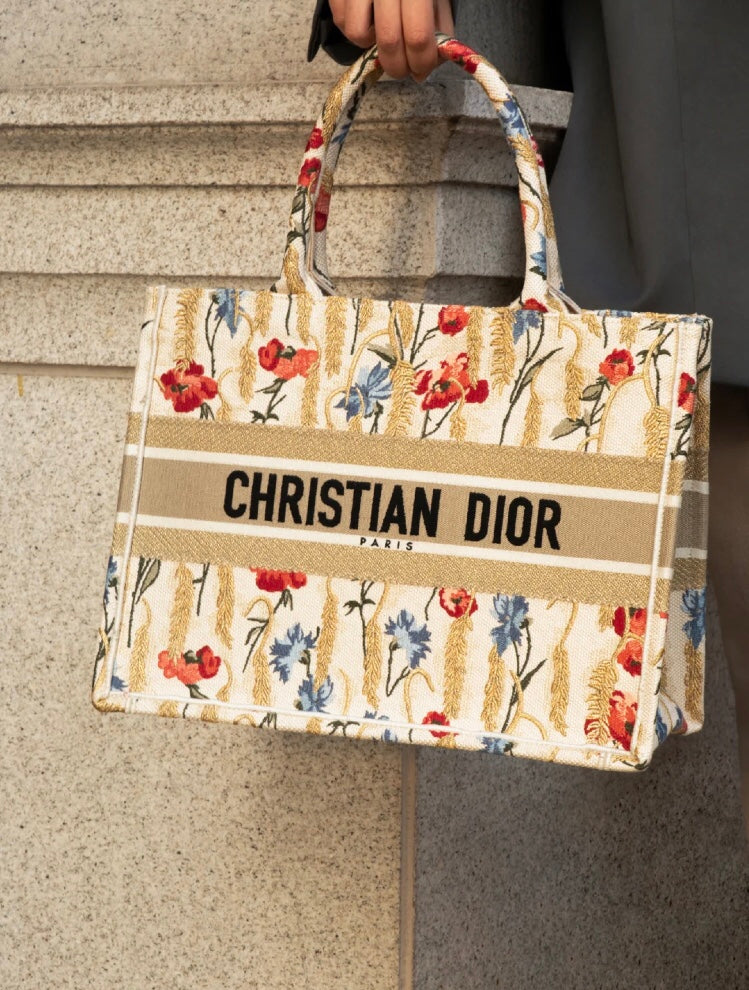 Dior Book Tote-小號36.5cm-新年限定花卉