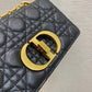 Dior Caro 小號20cm-黑色小牛皮