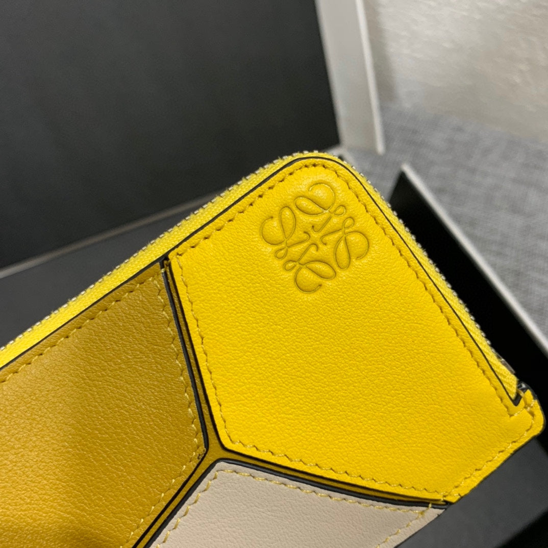 Loewe 拉鍊拼接卡包