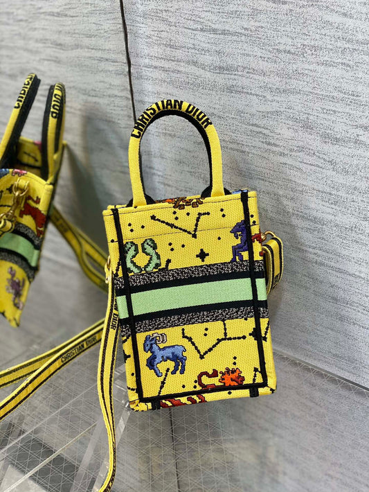 迪D家 Book Tote-最新豎版mini 黃色