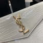 YSL ptown_新品手拿包-白鱷魚紋金扣
