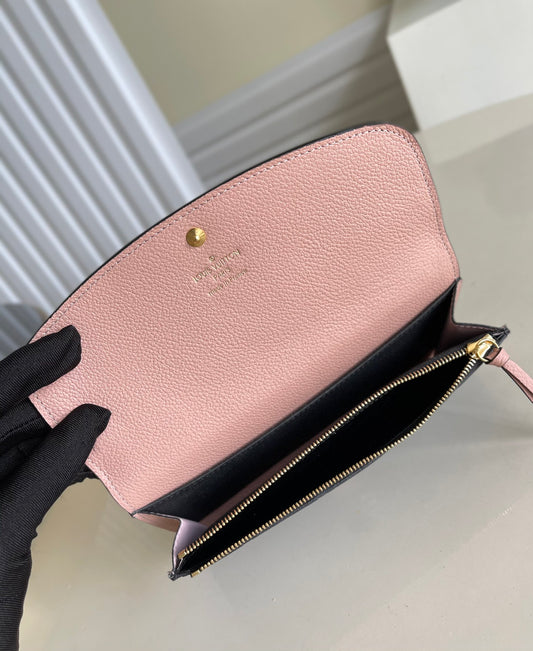 LV M69417 黑色 Emilie 翻蓋長夾