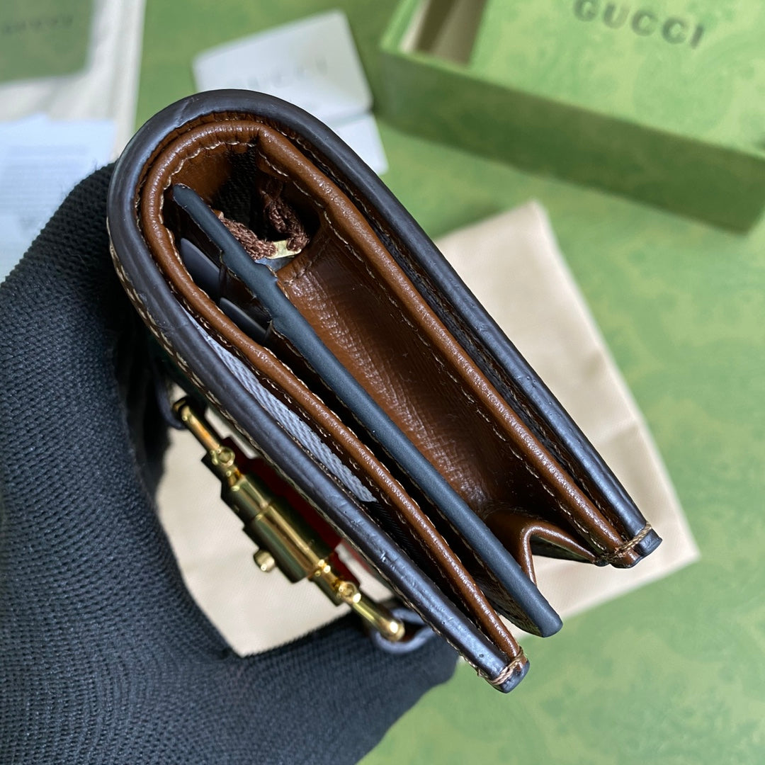 Gucci Jackie1961 系列拉鍊卡包短夾