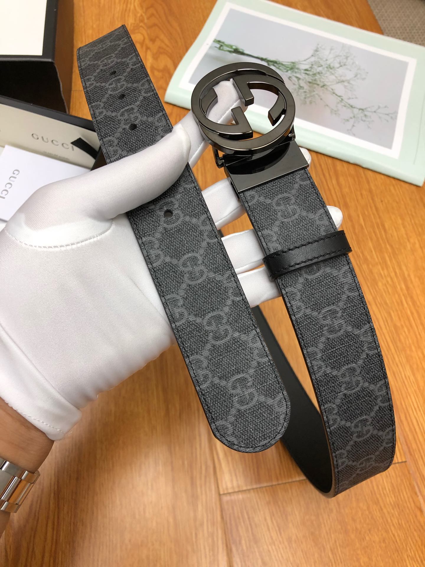 古G家-皮帶-3.7cm-男款