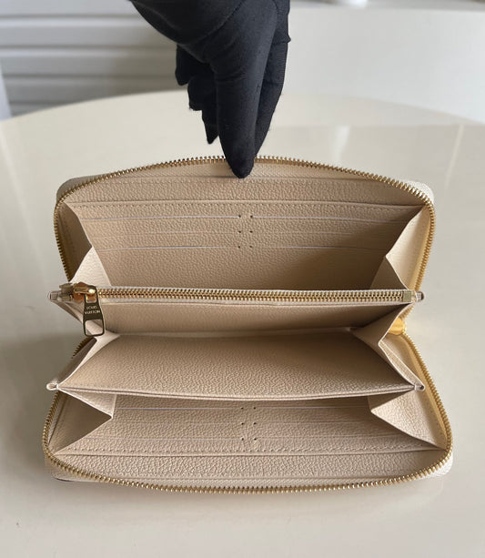 LV 經典拉鍊長夾 M64089白色