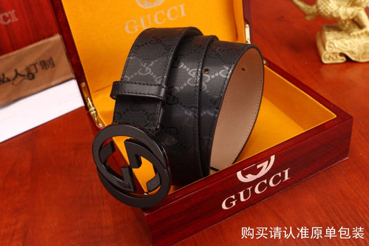 古G家-皮帶-3.8cm-男款