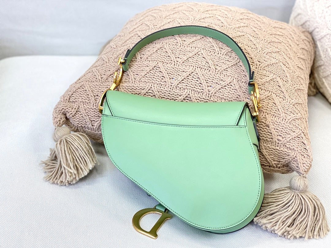 Dior Saddle 馬鞍包-平紋-大號薄荷綠-25.5cm