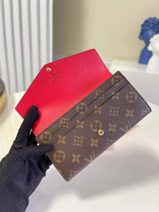 LV M60531 信封長夾-老花紅裡