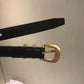 賽C家-黑色金扣皮帶-1.8cm