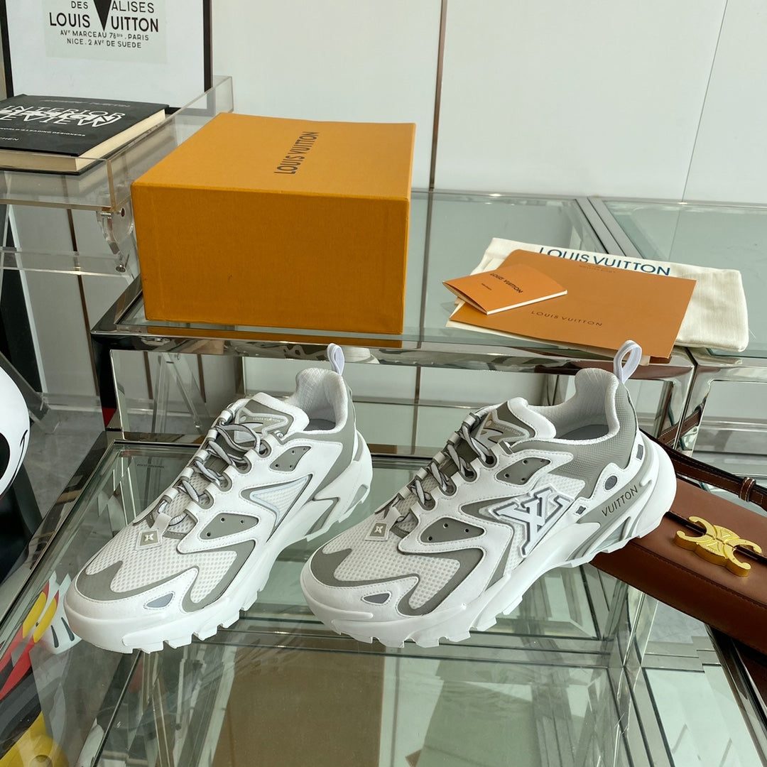 路L家-runner tatic 運動鞋 白灰色