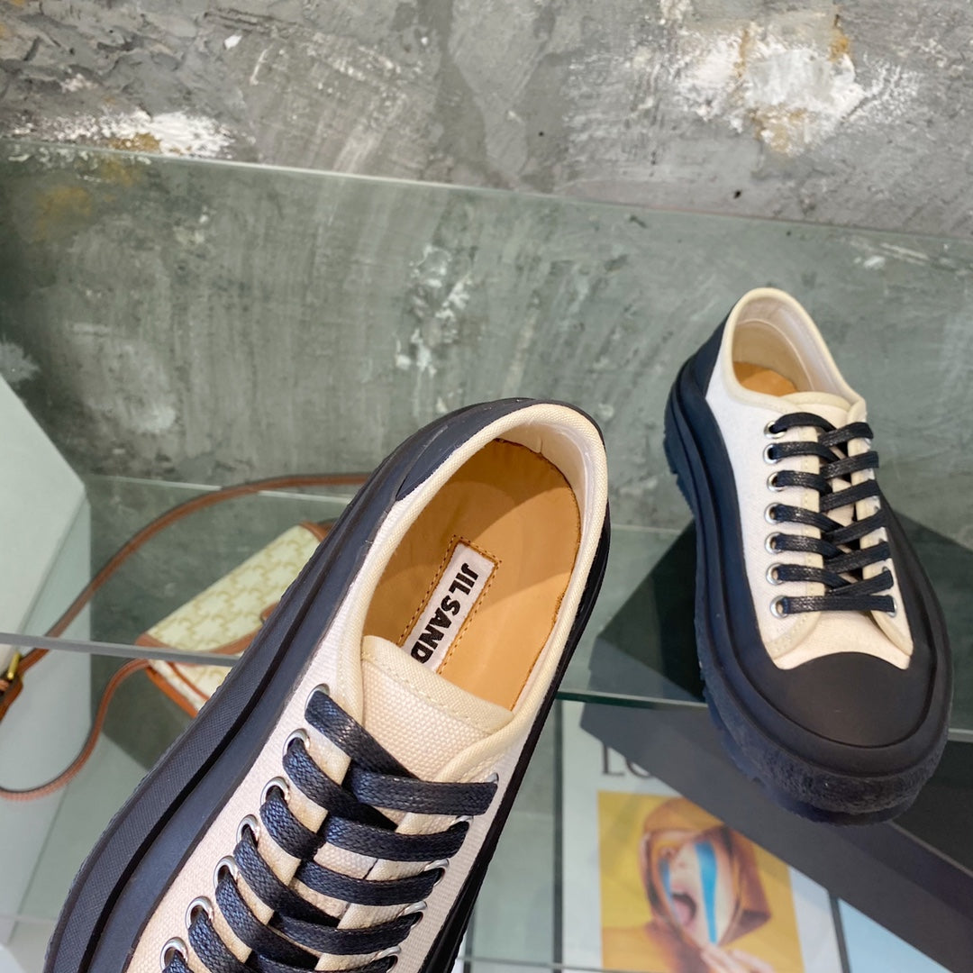 Jil sander-2022新款 帆布鞋 白色