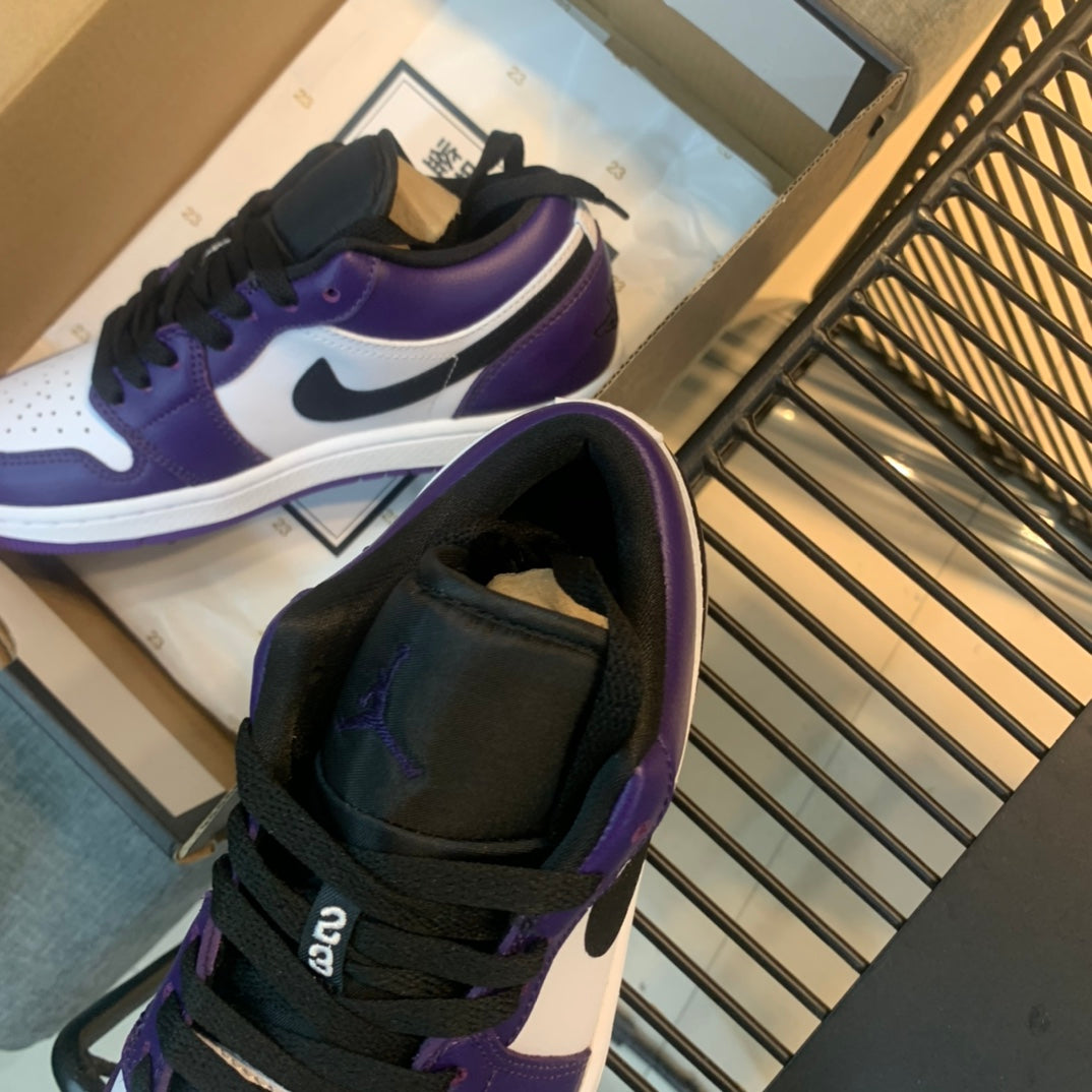 N1K-Air Jordan 1 Low 板鞋 休閒鞋 紫色