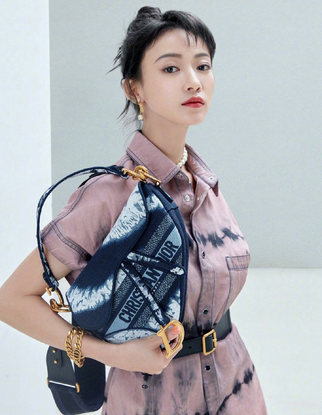 Dior Saddle 馬鞍包-刺繡圖騰-25cm