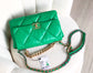 Chanel 19Bag-中號青草綠