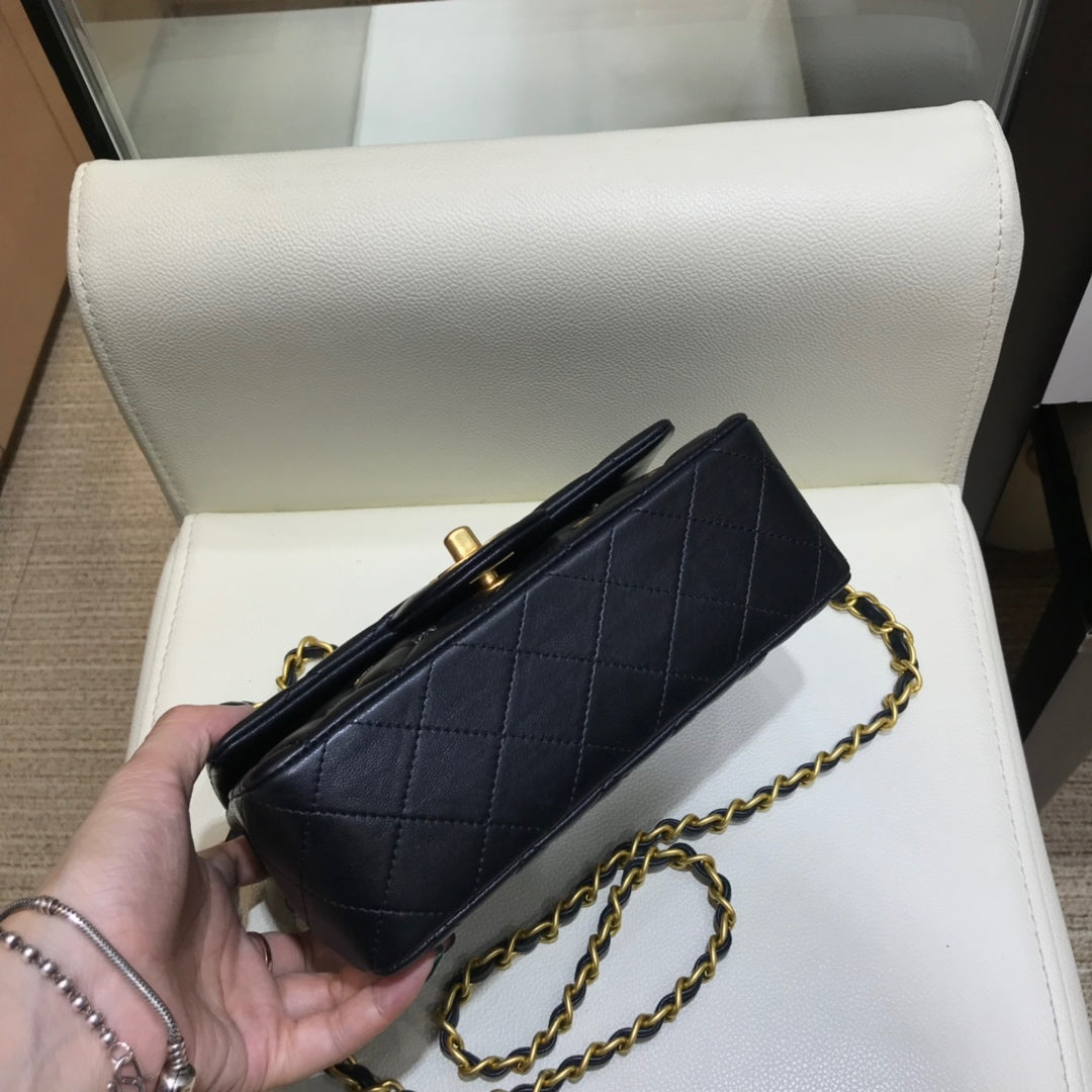 小香家-經典菱格18新系列 CF包 金鍊 20cm