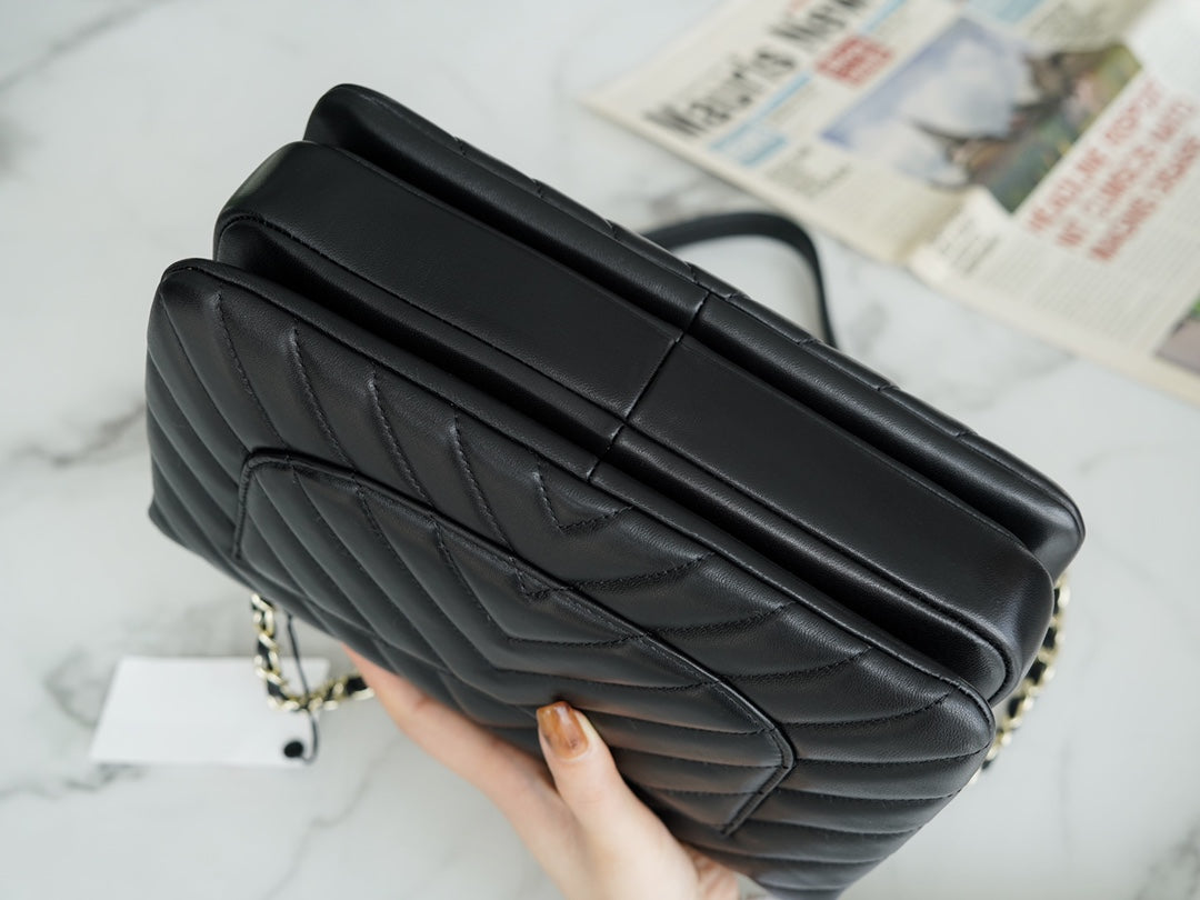 小香家-Trendy CC-V紋經典黑-25cm