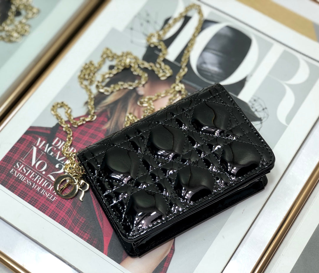 Dior Lady Dior Nano 鏈條卡包／腰包