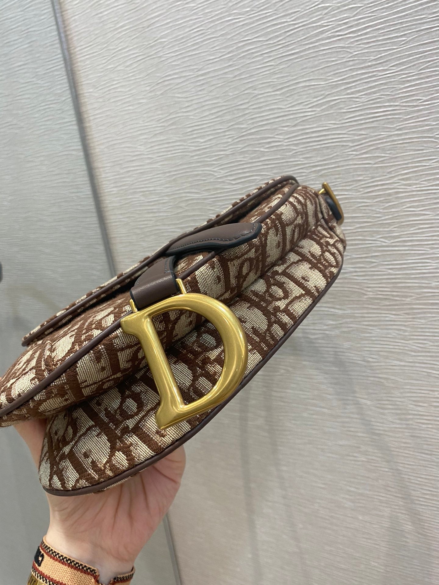 Dior Saddle 馬鞍包-小號咖啡棕色-19.5cm
