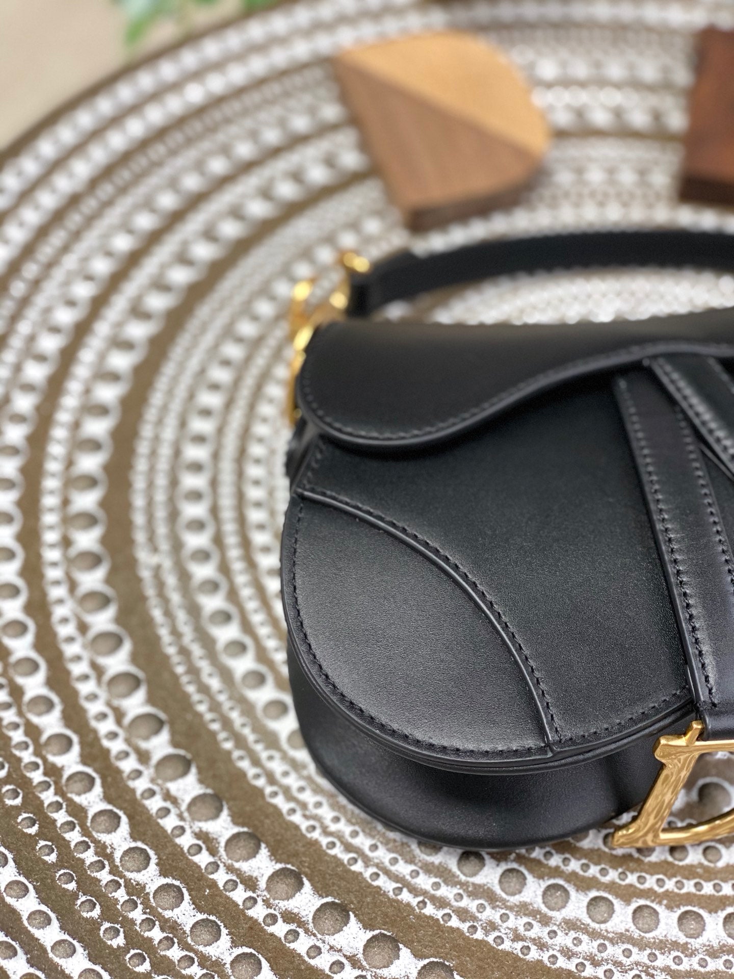 Dior Saddle 馬鞍包-平紋-小號黑色-19.5cm