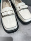 Prada鞋-Prada 方頭皮鞋（白）