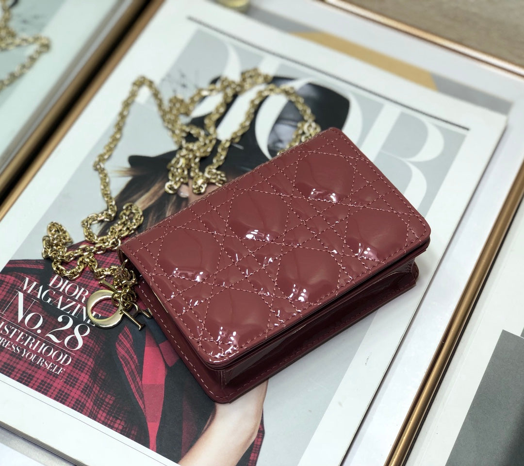 Dior Lady Dior Nano 鏈條卡包／腰包