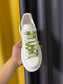 麥M昆-經典小白鞋 男女同款 綠皮尾