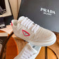 Prada鞋-Prada 粉色LOGO 小白鞋