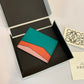 Loewe Plain Card Holder 多色拼接皮革卡包