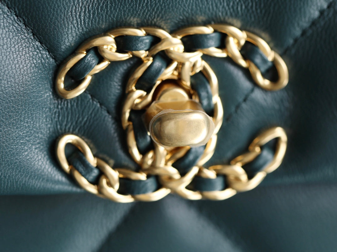 Chanel 19Bag-小號墨綠色