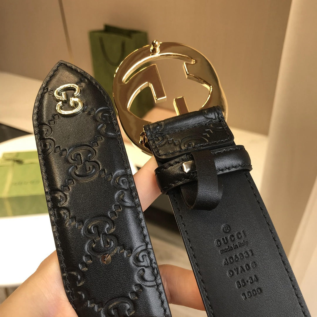 古G家-皮帶-4.0cm-男款