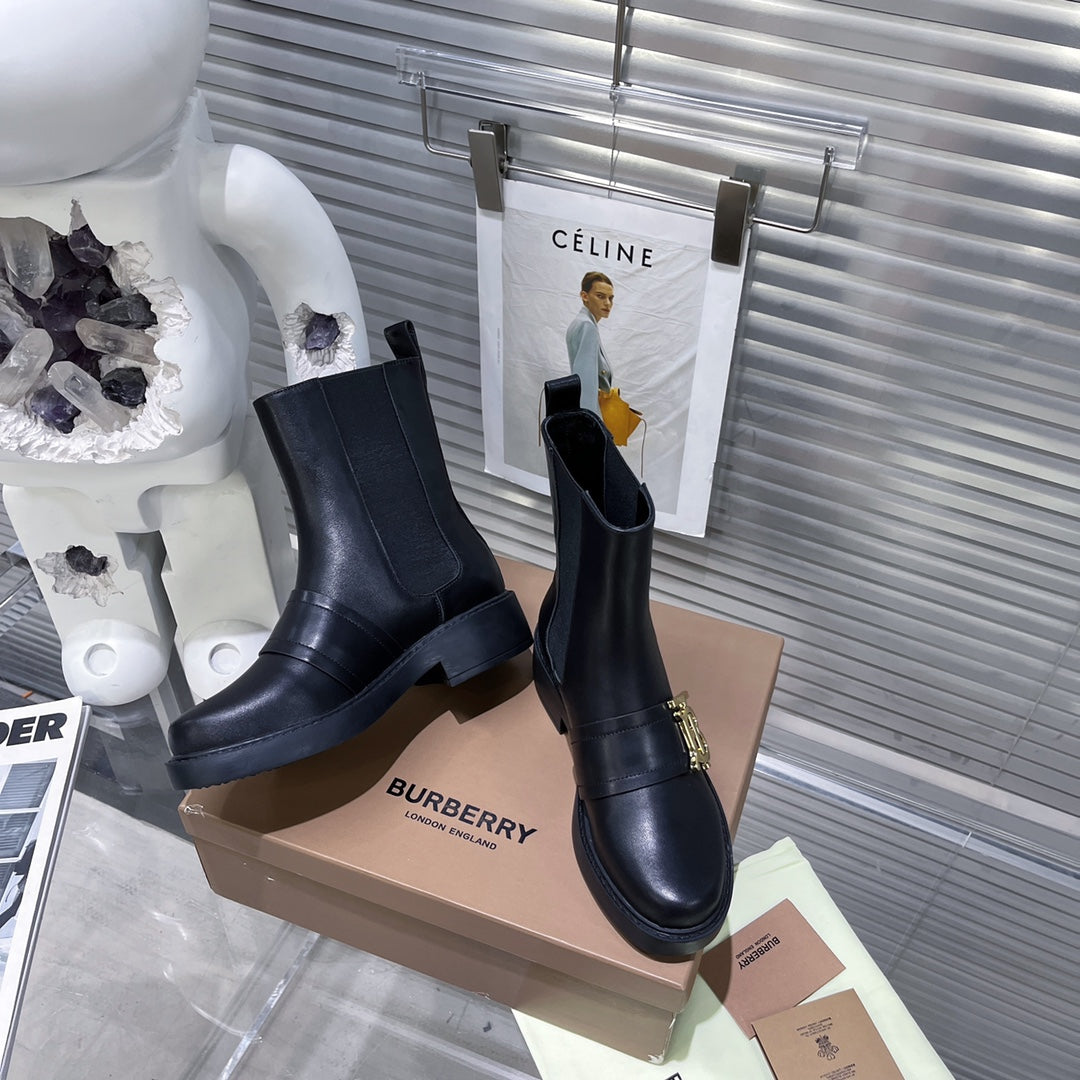 巴B家-2022秋冬款 厚底切爾西短靴