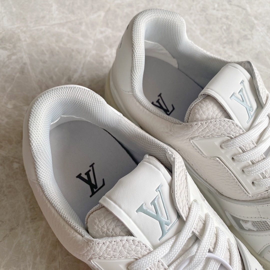 LV鞋-LV Trainer 白水泥皮面 休閒鞋（男女同款）