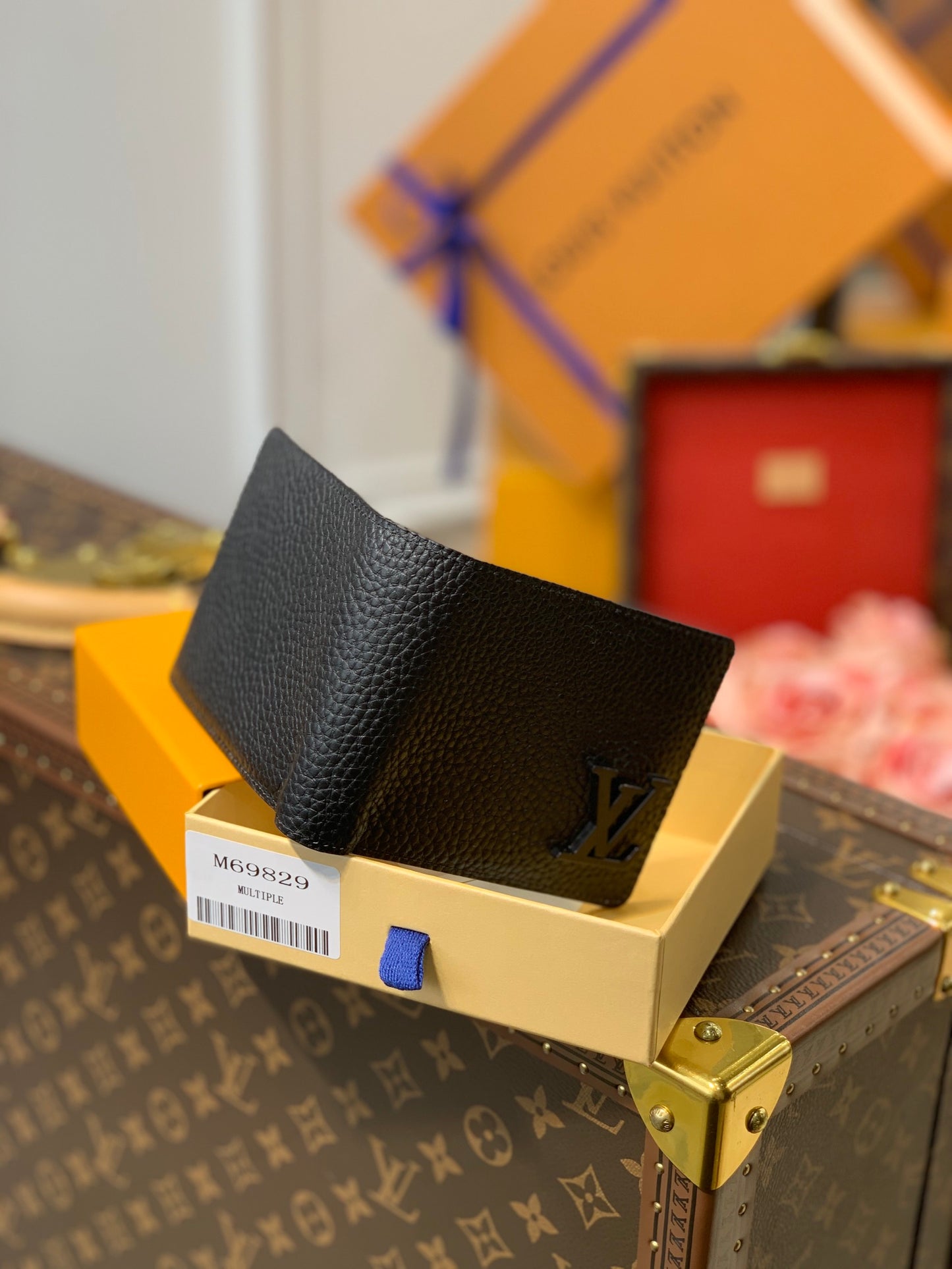 LV M69829 Aerogram Multiple 男款短夾