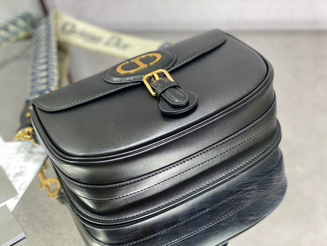 Dior Bobby-大號27cm-黑色牛皮