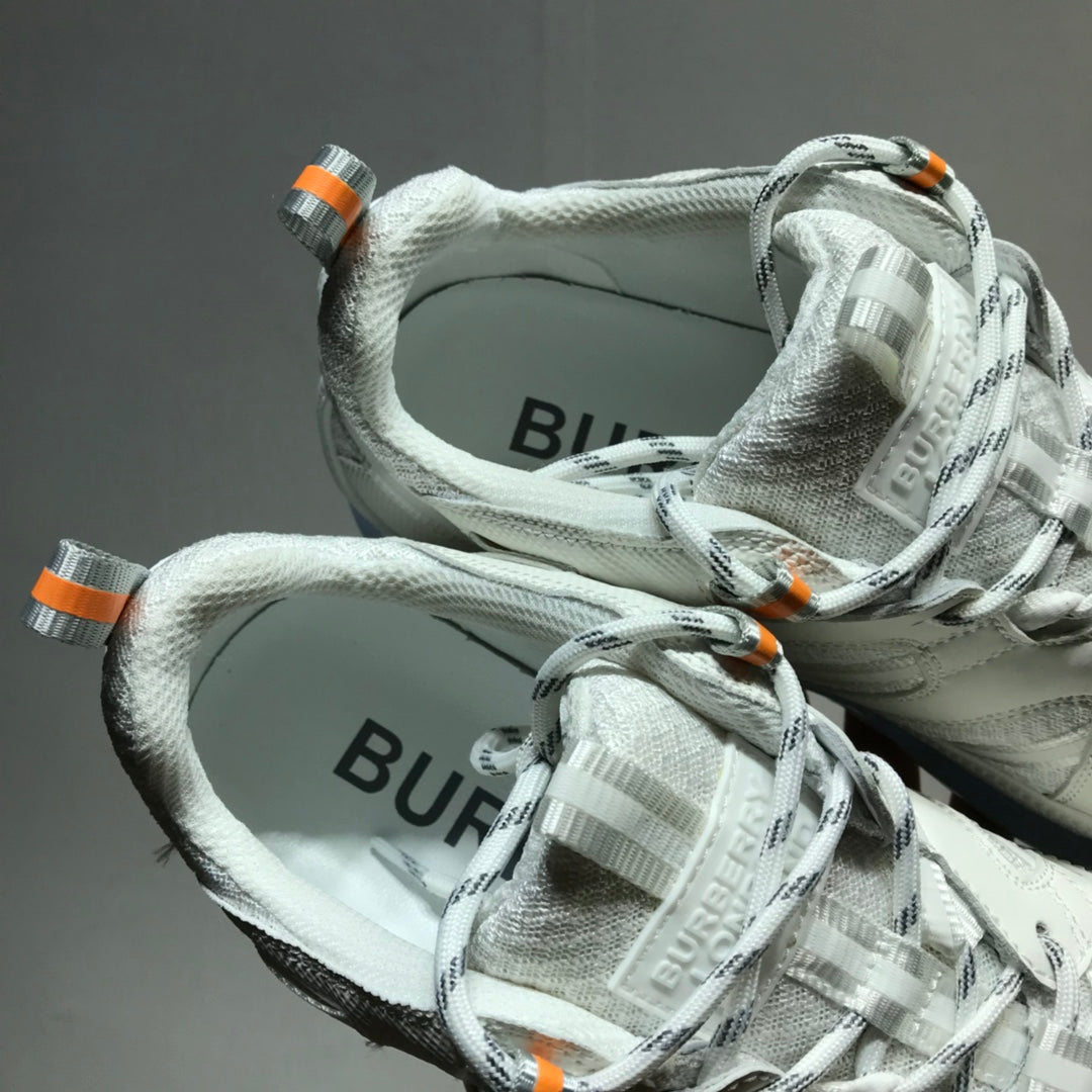 Bur-厚底休閒運動鞋 白色