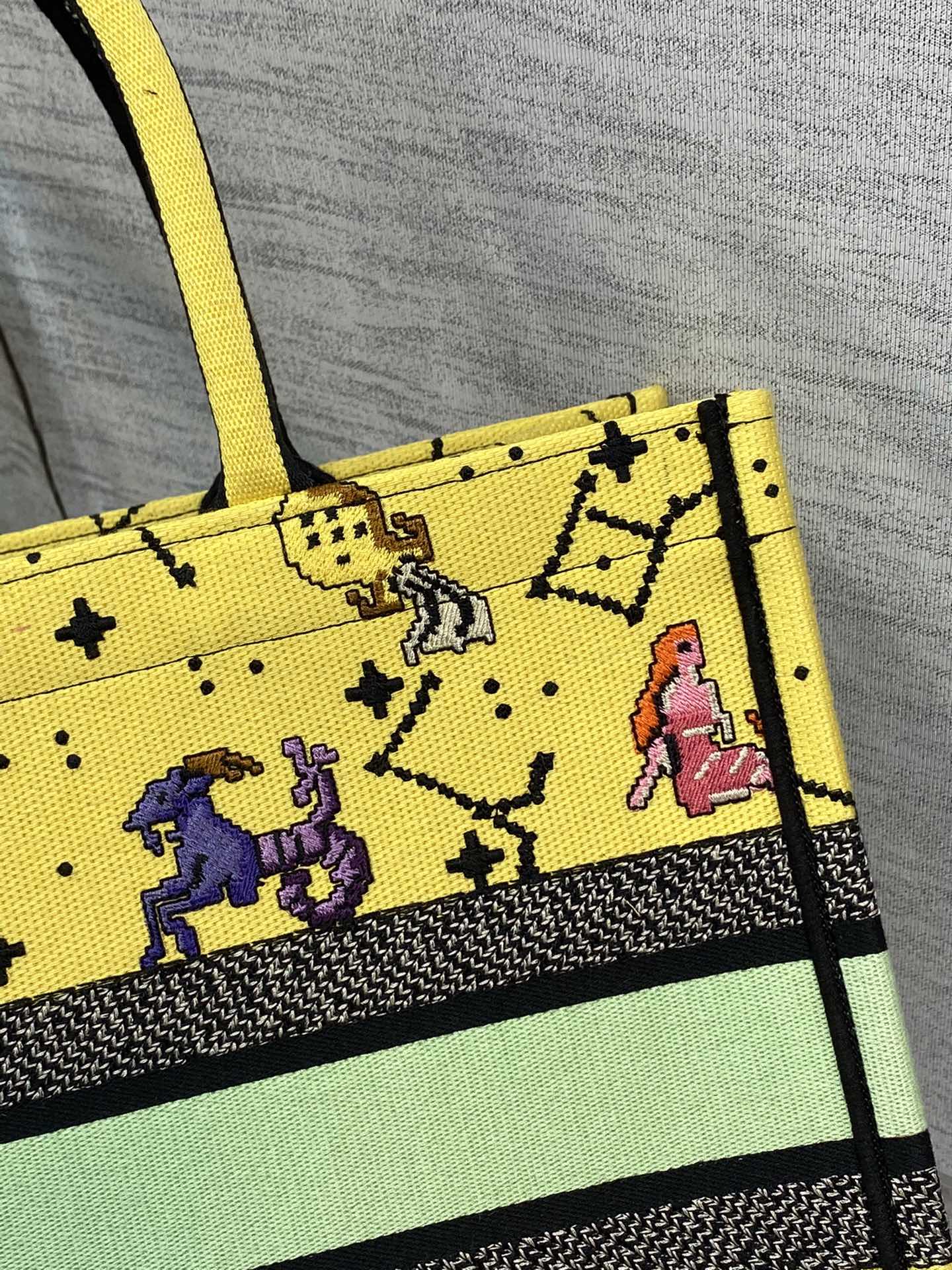 迪D家 Book Tote-中號36.5cm-七夕情人節限定 黃色
